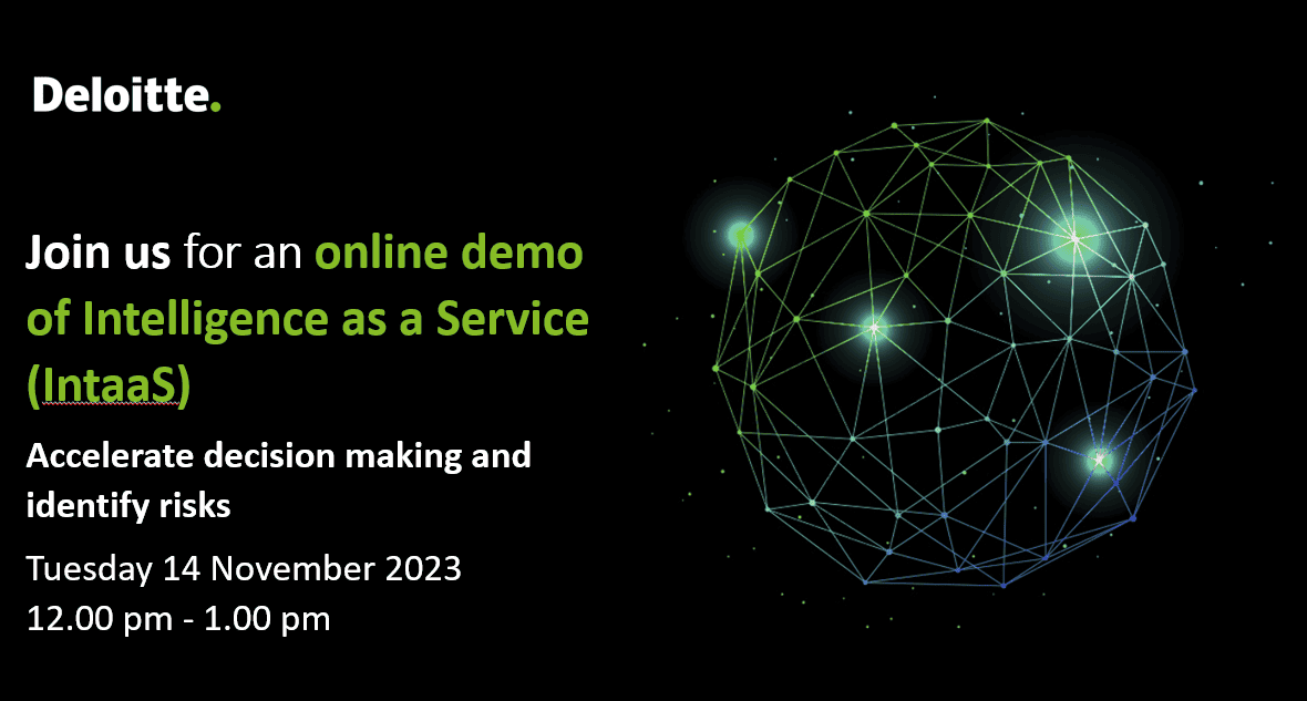 Deloitte IntaaS online demo banner