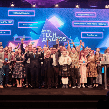 Group of people posing at TechAwards