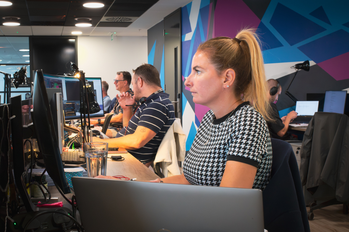 Natalie Parker, Digital Jersey member working at her desk